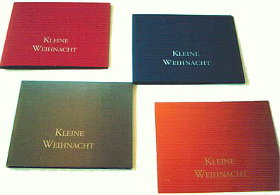 Dies sind die 4 bisher erschienene Editionen der Kleinen Weihnacht